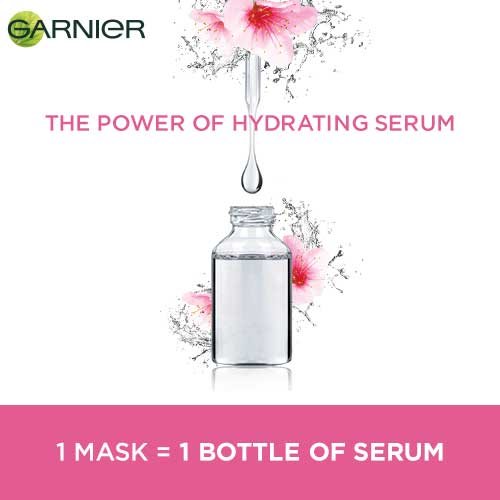 1 Garnier Sheet Mask = 1 Bottle of Serum
